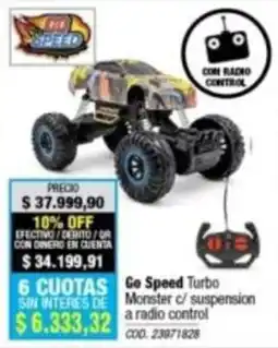 Rio Shop Deco Go Speed Turbo Monster c/ suspension a radio control oferta