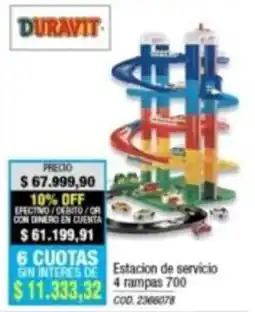 Rio Shop Deco Duravit estacion de servicio 4 rampas 700 oferta