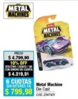 Rio Shop Deco Metal Machines Metal Machine Die Cast oferta