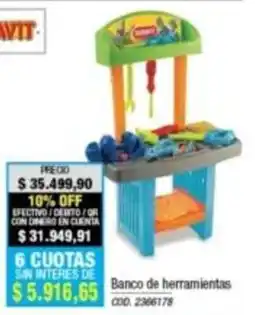 Rio Shop Deco Vit banco de herramientas oferta