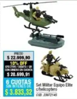 Rio Shop Deco Set Militar Equipo Elite c/helicoptero oferta