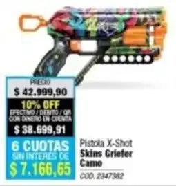 Rio Shop Deco X-Shot pistola skins griefer camo oferta