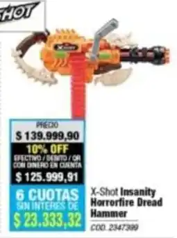 Rio Shop Deco X-shot insanity horrortfire dread hammer oferta