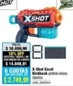 Rio Shop Deco X-shot excel kickback pistola lanza dardos oferta