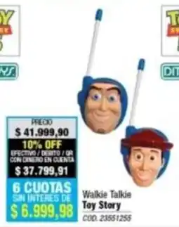 Rio Shop Deco Toy Story Walkie Talkie oferta