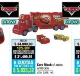 Rio Shop Deco Ditoys cars mack c/ autos oferta