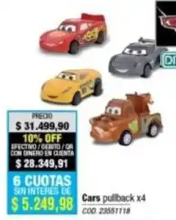 Rio Shop Deco Cars pullback oferta