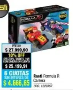 Rio Shop Deco Rasti formula r carrera oferta