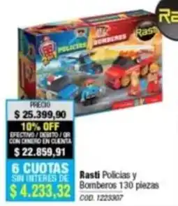 Rio Shop Deco Rasti policías y bomberos oferta