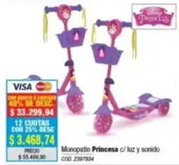 Rio Shop Deco Disney princess monopatin oferta