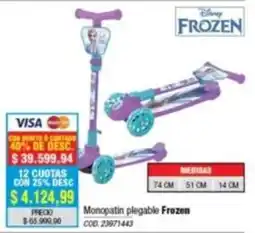Rio Shop Deco Frozen monopatin plegable oferta