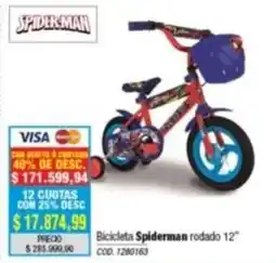 Rio Shop Deco Spiderman bicicleta oferta