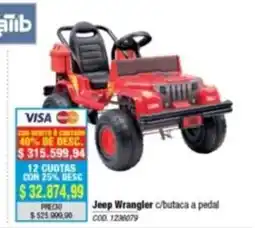 Rio Shop Deco Jeep wrangler c/butaca a pedal oferta