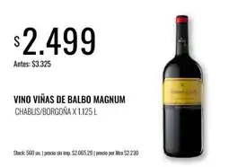 Supermercados Tadicor Viñas de balbo vino magnum oferta