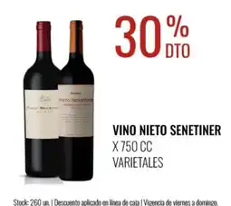 Supermercados Tadicor Nieto senetiner vino oferta