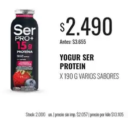Supermercados Tadicor Ser yogur protein oferta