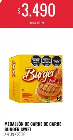Supermercados Tadicor Burger Swift medallón de carne oferta