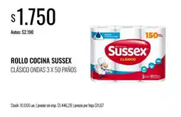 Supermercados Tadicor Sussex rollo cocina clásico ondas oferta