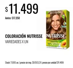Supermercados Tadicor Garnier coloración nutrisse oferta