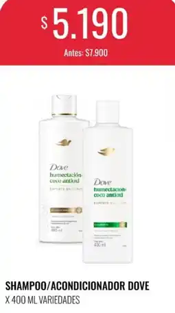 Supermercados Tadicor Dove shampoo/ acondicionador oferta
