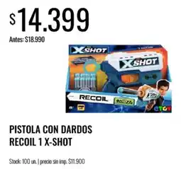 Supermercados Tadicor X-shot pistola con dardos recoil 1 oferta