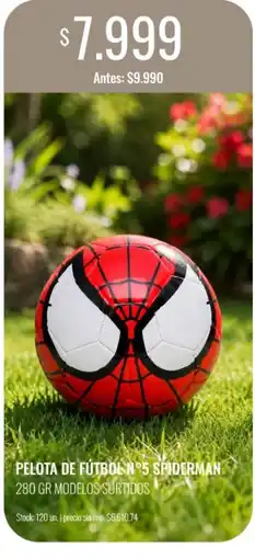 Supermercados Tadicor Spiderman pelota de fútbol nº5 oferta