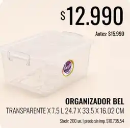 Supermercados Tadicor Bel organizador oferta