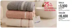 Supermercados Tadicor Arcoiris toalla oferta