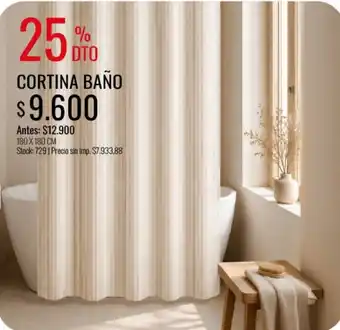 Supermercados Tadicor Cortina baño oferta