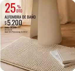 Supermercados Tadicor Alfombra de baño oferta