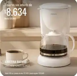 Supermercados Tadicor Daewoo cafetera oferta