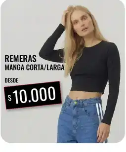 Supermercados Tadicor Remeras manga corta/larga oferta