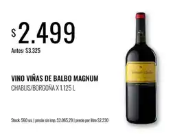 Super MAMI Viñas de balbo vino magnum oferta