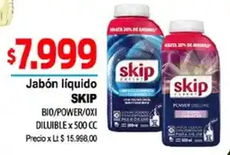 Supermercados Top Skip jabón líquido bio/power/oxi oferta