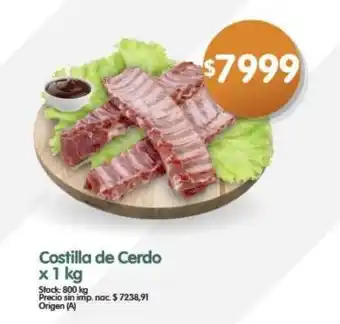 Supermercados Buenos Días Costilla de Cerdo oferta