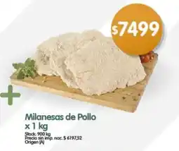 Supermercados Buenos Días Milanesas de Pollo oferta