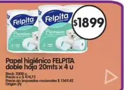 Supermercados Buenos Días Felpita papel higiénico oferta
