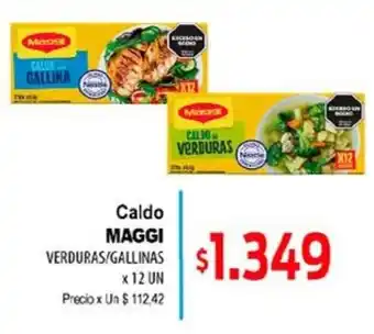 Maggi caldo de verduras/gallinas