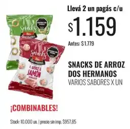 Super MAMI Dos hermanos snacks varios sabores oferta