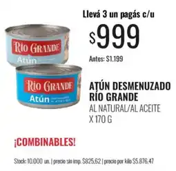 Super MAMI Rio grande atun desmenuzado oferta