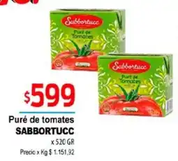 Supermercados Top Sabbortucc puré de tomates oferta