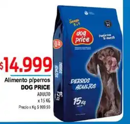 Supermercados Top Dog price alimento p/perros adulto oferta
