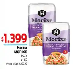 Supermercados Top Morixe harina especial para pizzas caseras oferta