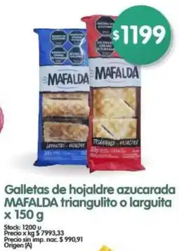 Supermercados Buenos Días Mafalda galletas de hojaldre azucarada oferta
