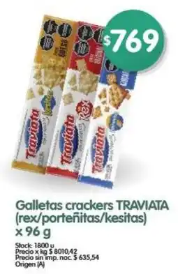 Supermercados Buenos Días Traviata galletas crackers oferta