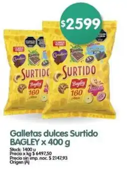 Supermercados Buenos Días Bagley galletas dulces surtido oferta