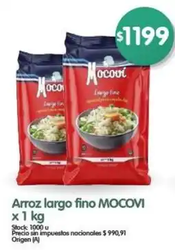 Supermercados Buenos Días Mocovi arroz largo fino oferta