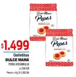 Supermercados Top Dulce mamá galletitas pepas membrillo oferta