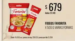 Super MAMI Favorita fideos oferta