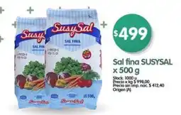 Supermercados Buenos Días SusySal sal fina oferta